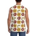 thumbnail image 4 of Daiia Sunflowers And Skull Printed Men's Tank Tops,Casual Soft Sleeveless Gym Muscle Shirts Bodybuilding Tee-X-Large, 4 of 8