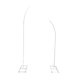 thumbnail image 3 of Soporte para arco de boda con parte superior curvada, soporte para telón de fondo para despedidas de soltera de Año Nuevo. Blanco, 3 of 9