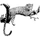 thumbnail image 1 of Vinilos decorativos LEOPARDO negro (48x80cm) I Vinilo decorativo sabana África animales salvajes rama árbol I Decoración para salón dormitorio cocina pasillo dormitorio adulto moderno adolescente TUNC  Sencillez, 1 of 5