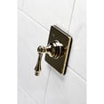 thumbnail image 2 of Kingston Brass KS3042AL  Single-Handle Three-Way Diverter Valve with Square Trim Kit, Polished Brass, 2 of 9