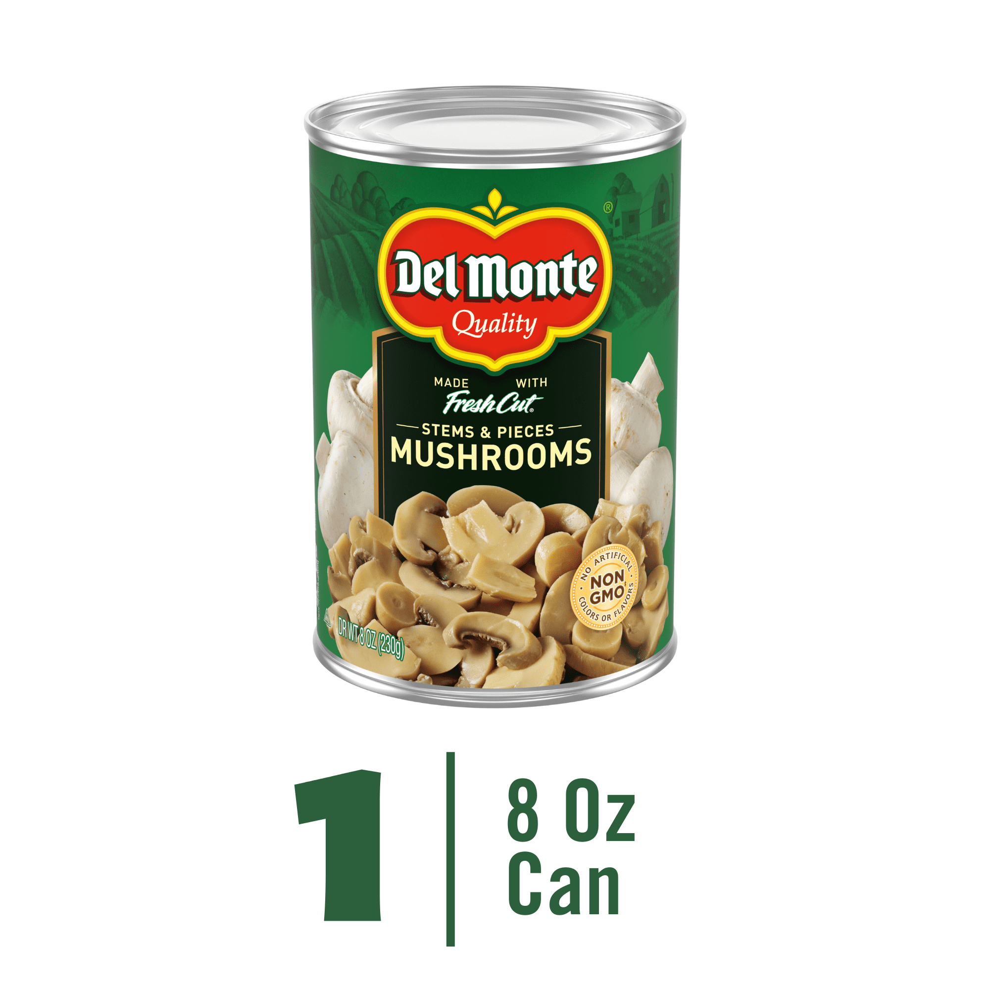 4 pack) Del Monte Mushroom Stems and Pieces, 8 oz Can 4 pack) Del Monte Mushroom Stems and Pieces, 8 oz Can
