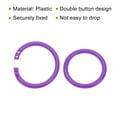 thumbnail image 4 of Uxcell 1.8" OD 1.4" ID Loose Leaf Rings Binder Ring Plastic O Rings for Book Scrapbook, Purple 100 Pack, 4 of 6