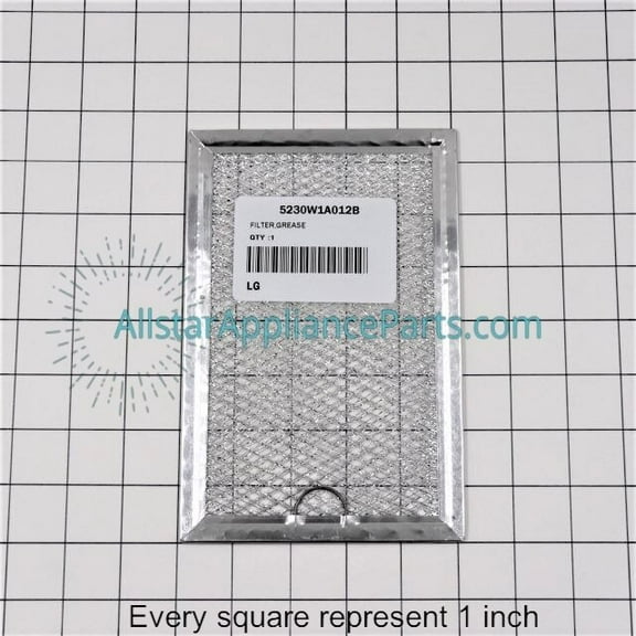 LG Microwave Grease Filter 5230W1A012E