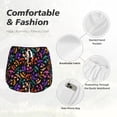thumbnail image 4 of Susaid Colorful Pumpkin Faces Print Women's High Waisted Running Shorts Quick Dry Athletic Gym Track Workout Shorts Zip Pocket-X-Large, 4 of 7