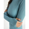 thumbnail image 3 of Ozark Trail Women’s Warmer Thermal Long Sleeve Seamless Fleece Top, Sizes XS-XXL, 3 of 3