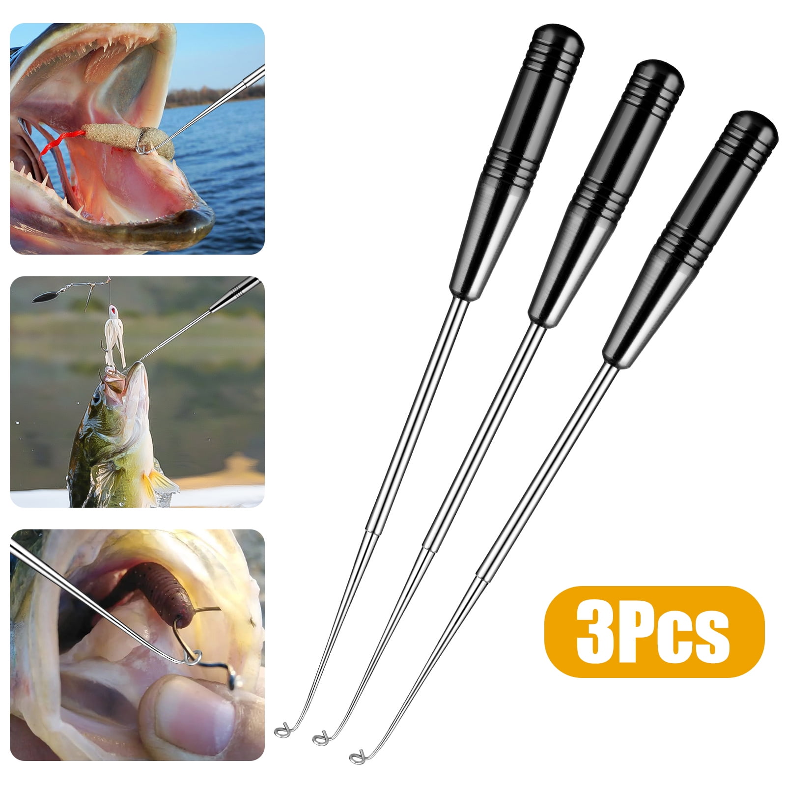 2PCS Fishing Hook Quick Removal Device Security Extractor Fish Hook Disconnect Device Fishing Accessory,Fish Hook Removal Tool for Fishing,Fish Hook Remover Tool Kit, 