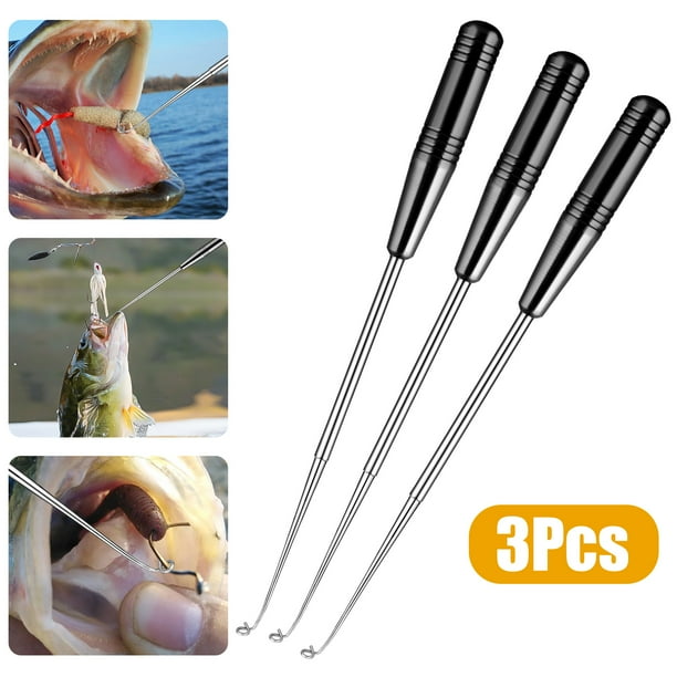 3pcs Fish Hook Quick Removal Set, EEEkit Security Extractor Fish Hook Disconnect Device Fishing