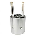 thumbnail image 4 of Cylinder Pen Holder Revolver Pen Holder with 6 Slots Pen Pencil Holder Cylinder Design Heavy Duty Non-Slip Aluminum Office, 4 of 6