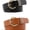 Black+Brown, variant on 2 Pack Women's PU Belts for Jeans Dresses Fashion Buckle Ladies Belt