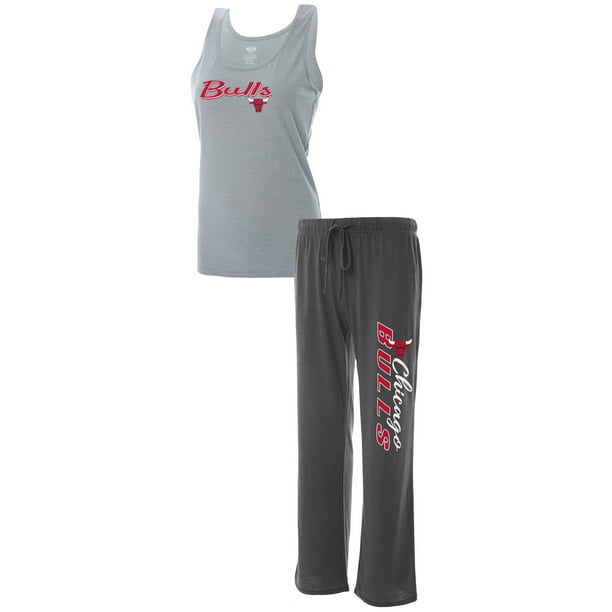 Women's Concepts Sport Heathered Gray/Heathered Charcoal Chicago Bulls Size Tank Top & Pants Set - Walmart.com