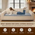 thumbnail image 6 of OHSIO Couch Cover for Pets, Non-Slip Fuzzy Sofa Slipcover, Washable Soft Sofa Protector for Couch Sofa and Sectional (Light Gray, 27.6'' x 63''), 6 of 9