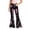 Black, variant on NinXxx Girls Flared Leggings School Supplies Fashionable Casual Bottom Pants Black 11-12 Years