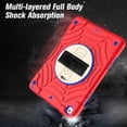 thumbnail image 5 of SUPNICE iPad 9th/8th/7th Generation Case,iPad 10.2 Case for Kids, Shockproof [360 Rotating Stand] [Hand Strap] [Screen Protector] Case for New iPad 9th Gen, iPad 10.2 Inch 2021/2020/2019,Red, 5 of 10