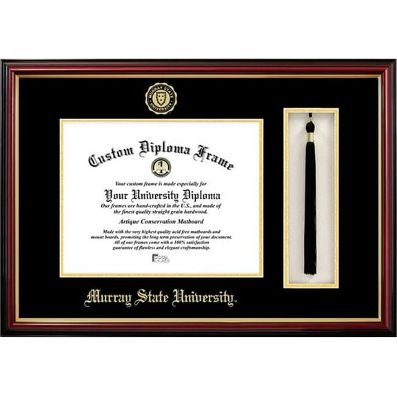 Campus Images KY984PMHGT-1411 11 x 14 in. Murray State University Tassel Box & Diploma Mahogany Frame