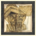 thumbnail image 2 of Goldberger, Jennifer 20x20 Black Ornate Wood Framed with Double Matting Museum Art Print Titled - Antique Capitals I, 2 of 4