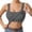 #04Gray, variant on One-piece Chest Tank Tops for Women Square Neck Racerback Sleeveless Gym Slim Fit Basic Yoga Tee Tops