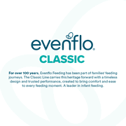 Evenflo Classic BPA-Free Glass Baby Bottles - 8 Fl oz, Clear, 3ct