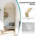 thumbnail image 4 of EDX Gold 64"x21" Arched Full Length Mirror with Metal Frame, Full Body Floor Mirror, Free-Standing Wall-Mounted Hanging, 4 of 7