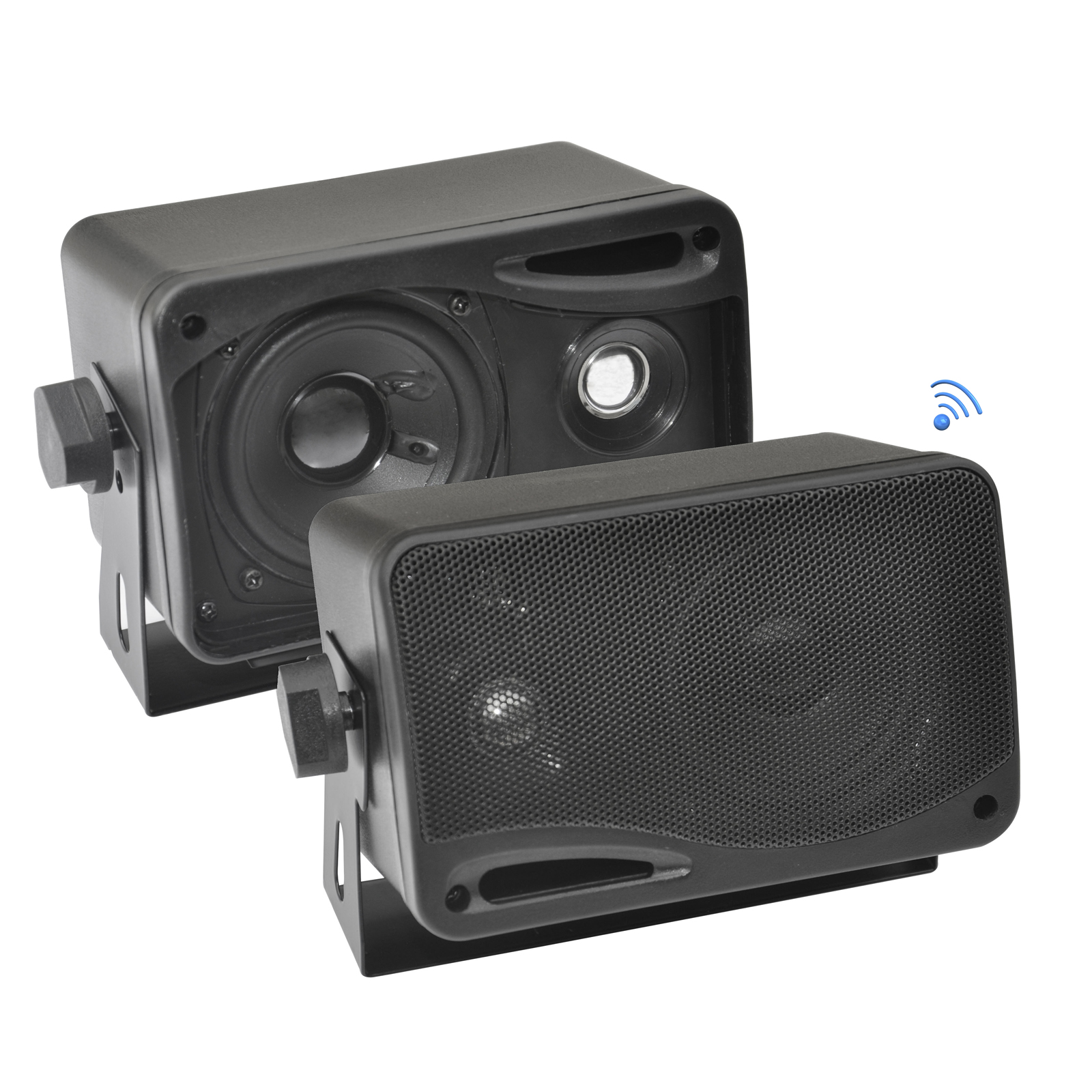 3.5" Waterproof BT Speakers, 3Way Marine Grade Speaker System, 200 Watt (for Mobile/Vehicle