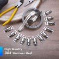 thumbnail image 3 of Adjustable 304 Stainless Steel Hose Clamps - Compatible with Various Brands - Set of 10, 3 of 5