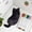 Black#1067, variant on Weloille Plush Cat Multifunctional Storage Bag, Coin Purse, Pencil Case and Makeup Brush Holder with Zipper, Flock Material, 25x12cm, Multi-Color