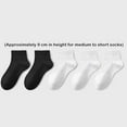 thumbnail image 2 of Prolriy Mens Socks, Mens Dress Socks 5 Socks Men's Summer Socks Absorbent Mid Tube Socks Black Business Sports Stockings Socks for Men Black2, 2 of 9