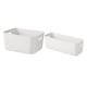 thumbnail image 1 of 2/3/4 Uds Caja De Plástico Caja De Almacenamiento Para Organizador Cocina Pasillo Accesorios Para 2 piezas S + L, 1 of 9