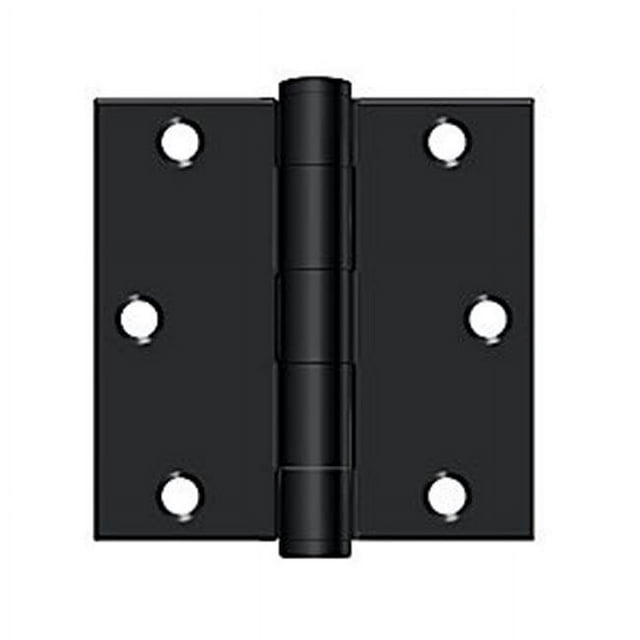 Deltana S35HD1B Charnière Carrée - Noir Plat