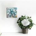 thumbnail image 3 of Blue Watercolor Octopus Canvas Art - Modern Wall Decor for Home, 12 x, 3 of 5