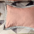 thumbnail image 5 of All Season Soft Quilted Comforter Set with Ruffled Edge – 104x90 Inches Peach Pink King Size, 5 of 5