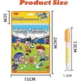 thumbnail image 2 of BAOPAI Reusable Water Drawing Book for Kids with 4 Magic Pages Educational Toys Gift for Ages 3-6, 2 of 2