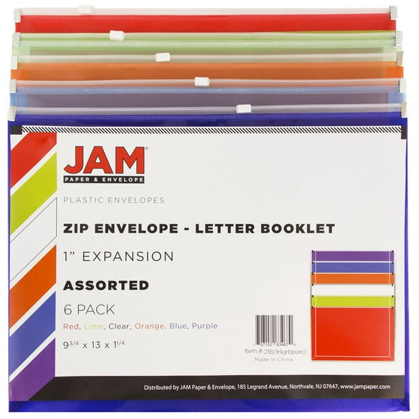JAM PAPER Classeur en plastique de 25,4 mm (1 po) - Classeur à 3