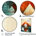 thumbnail image 3 of Designart "Colorful Mexican Art Pyramid" Mexican Art Floater Framed Canvas Prints, 3 of 5