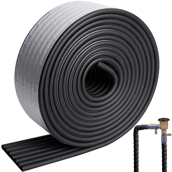 Ebaokuup 16.4' x 3.2" Self Adhesive Pipe Insulation Wrap Black