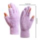 thumbnail image 5 of Guantes de invierno Skymirror, resistentes al frío y térmicos, de felpa, tejidos de imitación de piel de visón con diseño de medio dedo para otoño, invierno, hogar y exterior., 5 of 7