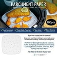 thumbnail image 2 of Air Fryer Paper Liners Compatible with , , Bella, , Habor, BCP, Caynel, Innsky, Omorc, Yedi, , Cooks Essentials +More | Parchment 100 Sheets, 2 of 4