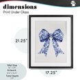 thumbnail image 4 of Stupell Industries Glam Vintage Toile Flower Ribbon Black Framed Print Under Glass, 17 x 21, by Lettered and Lined, 4 of 8