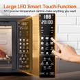 thumbnail image 3 of 25 QT French Door Air Fryer Toaster Oven Combo, Bake, Broil, Roast, 19 Cooking Functions and Digital Controls, NTC Precise Temp Control, 1700W Heating, 3 of 9