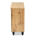 thumbnail image 5 of Baxton Studio Winda Modern and Contemporary Oak Brown Finished Wood 3-Door Shoe Cabinet, 5 of 11