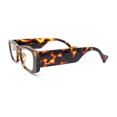 thumbnail image 3 of Womens Mod Rectangle Fashionable Blue Light Filter Computer Glasses Tortoise, 3 of 4