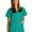 Surgical Green, variant on universal basics by adar women's double patch pocket snap front solid scrub top