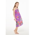 thumbnail image 5 of Girl Hawaiian Halter Dress in Pretty Tropical Purple Size 10, 5 of 5