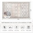 thumbnail image 4 of Balacho Elegant Vintage Boho Distressed Faux Wool Area Rug, 6' x 9', Beige, 4 of 8