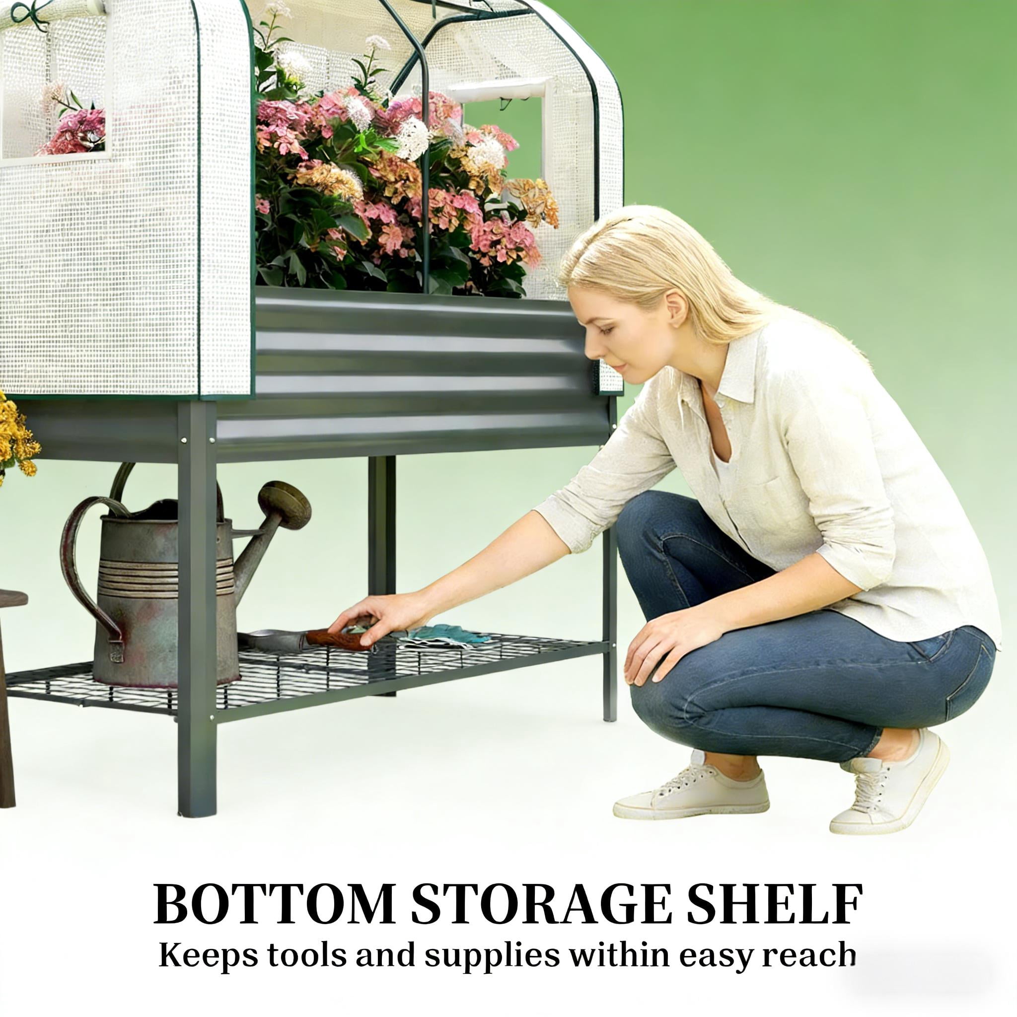 Outdoor Flower Plant Boxs Raised Garden Bed