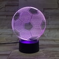 thumbnail image 4 of Lámpara de noche visual de fútbol 3D con USB LED táctil y forma de balón de fútbol, regalo, 4 of 10
