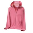 thumbnail image 2 of Women's Jackets Lightweight Plus Size Casual Solid Sports Hooded Long Sleeve Zipper Sun-proof High Elastic, 2 of 3