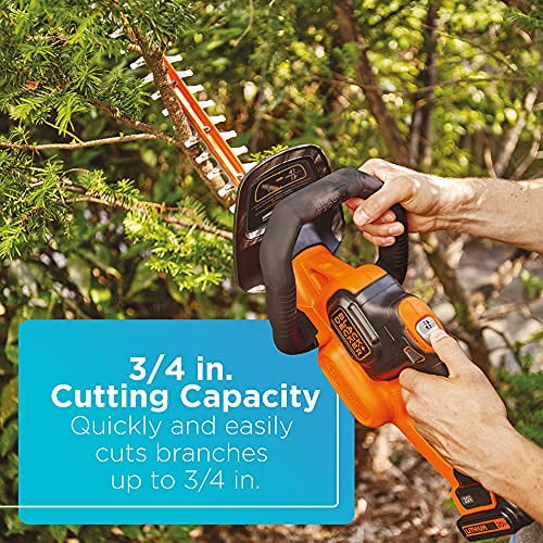Black and decker 22 inch cordless hedge trimmer hotsell