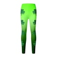 thumbnail image 2 of Tiijoy Girls St. Patrick's Day Leggings Stretch Athletic Yoga Tights, Sizes 11-12, 2 of 5
