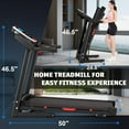 thumbnail image 5 of FYC 3.5HP Folding Treadmill with Incline, 330 LBS Capacity, Bluetooth Speaker & APP Control, 12 Programs Home Exercise, 5 of 8
