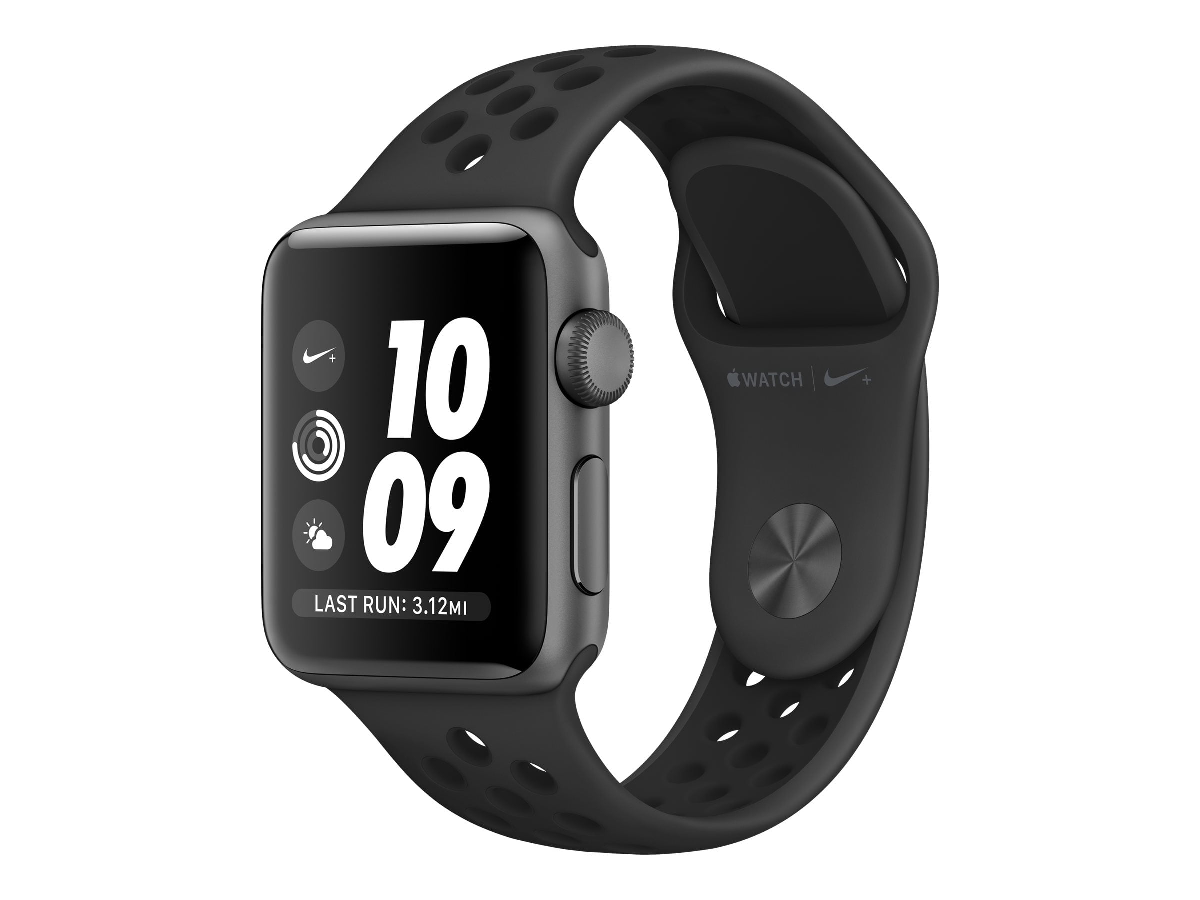 Apple Watch Nike+ Series 3 (GPS) - 42 mm - space gray aluminum - smart watch  with Nike sport band - fluoroelastomer - anthracite/black - wrist size:  5.51 in - 8.27 in - 8 GB - Wi-Fi